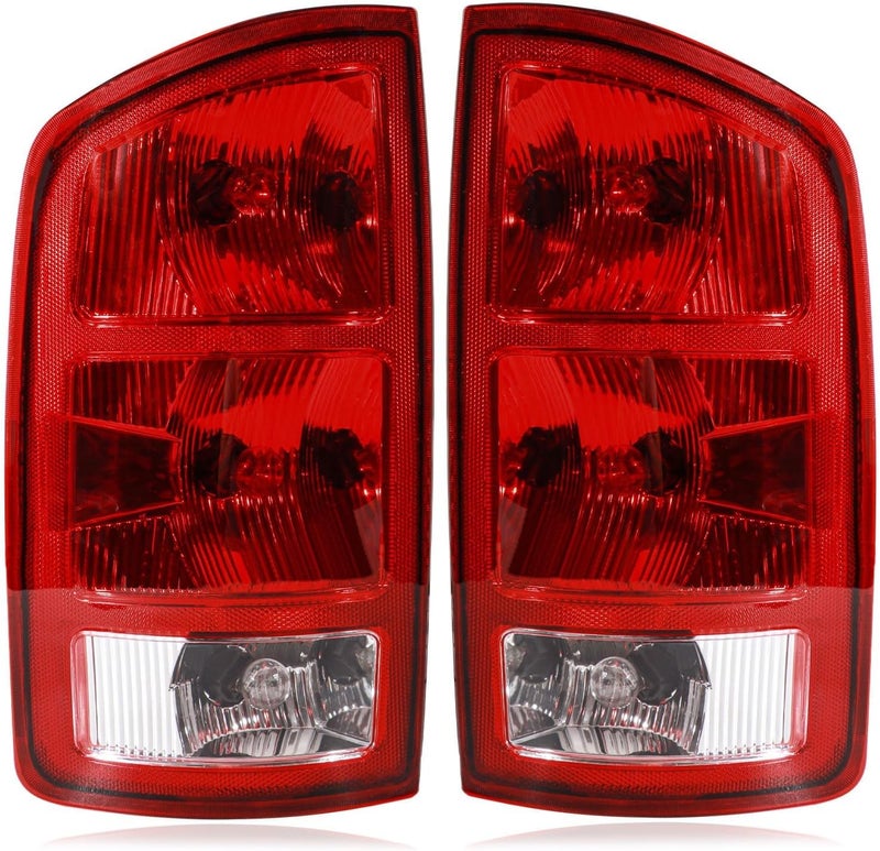CONLLCON Tail Lights Assembly Compatible with 2002-2006 Dodge Ram 1500 2500 3500, Rear Light Taillights Replacement # CH2801147 CH2800147 55077348AF 55077347AF - Image 1